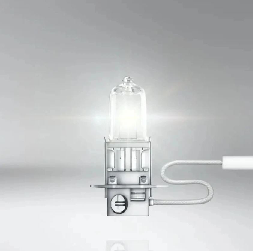 8 x Osram 12v H3 55w Halogen Clear Globes 3200k Classic 64151 (8pcs)