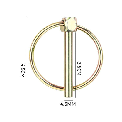 8pcs 4.5mm O-shape Lynch Pin Heavy Duty Steel Coupler Latch Ring Clip Hitch Pins