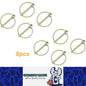 8pcs 4.5mm O-shape Lynch Pin Heavy Duty Steel Coupler Latch Ring Clip Hitch Pins