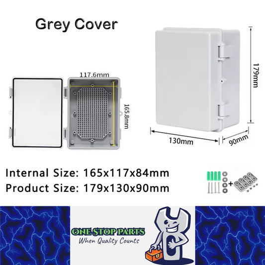 Waterproof Electrical Box 179x130x90mm Plastic Outdoor Enclosure Junction Box