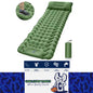 Green 180x58cm Outdoor Sleeping Pad Inflatable Mattress with Pillow Camping Mat