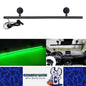 Green Flexible Car Strobe Light Windshield Suction Mount 83CM Beacon Lamp