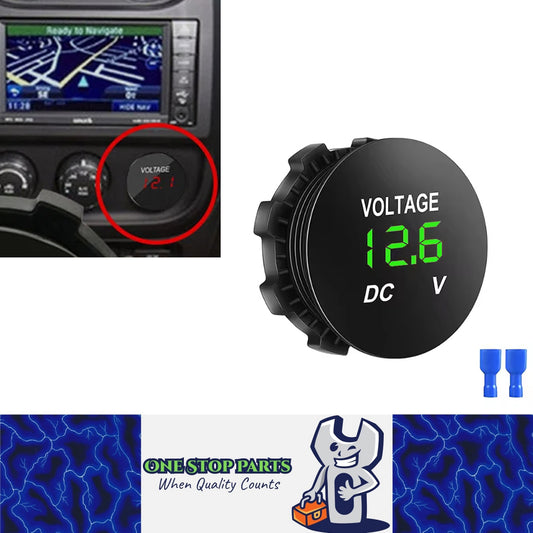 1 x Green LED Digital Voltmeter 6V-30V Voltage Gauge Meter for Car Boat Marine