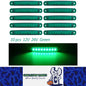 10 x Green LED Side Marker Lamps 9SMD 12V/24V LED Side Marker Lights (10pcs)