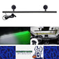 Green/White Flexible Car Strobe Light Windshield Suction Mount 83CM Beacon Lamp