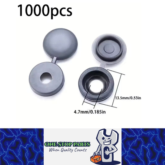 1000 x Grey screw covers Bulk Screw Cap Covers with Lid (1000pcs)