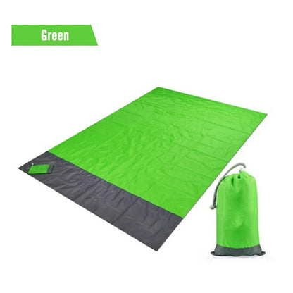 Green 200x210CM Beach Blanket Camping Mat Blanket Waterproof Picnic Blanket