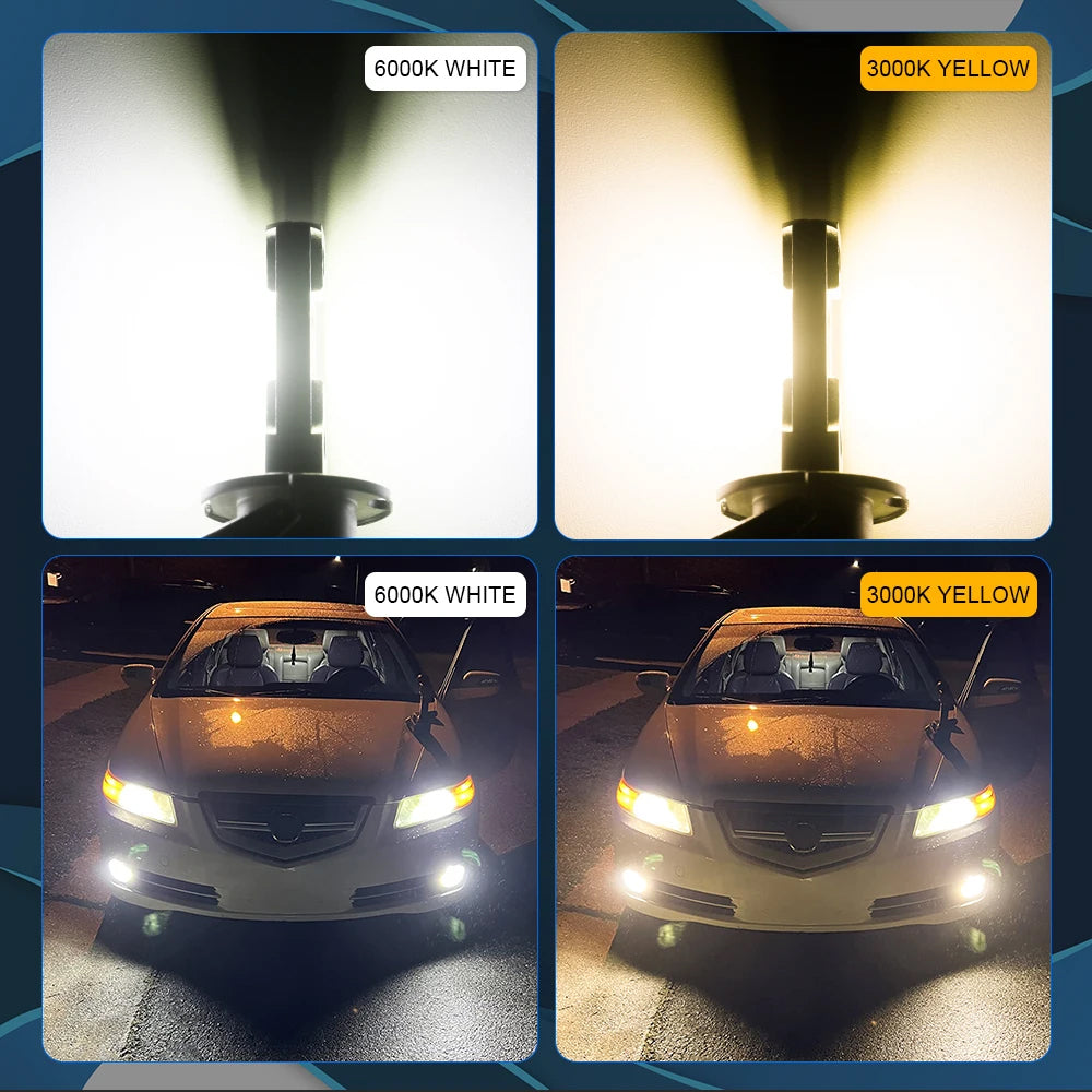 2pcs H1 LED Headlight Globes 12V 30W 6000K 6000Lm CPS LED Bulbs
