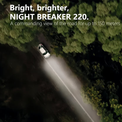2 x Osram H7 12V 55W Night Breaker 220 Halogen +220% Bright 150m Distance 3900K