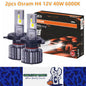 2 x Osram H4 LED Globes 12V 6000K 40W Car Headlight LEDriving Super Bright Bulbs