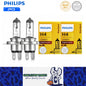 2 x PHILIPS H4 12V 60/55W Super Bright Halogen Globes 3200k Original Headlights