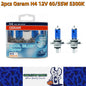 2 x Osram 12V H4 60/55W Hi/Low HB2 9003 Halogen Hyper White Globe 5300K