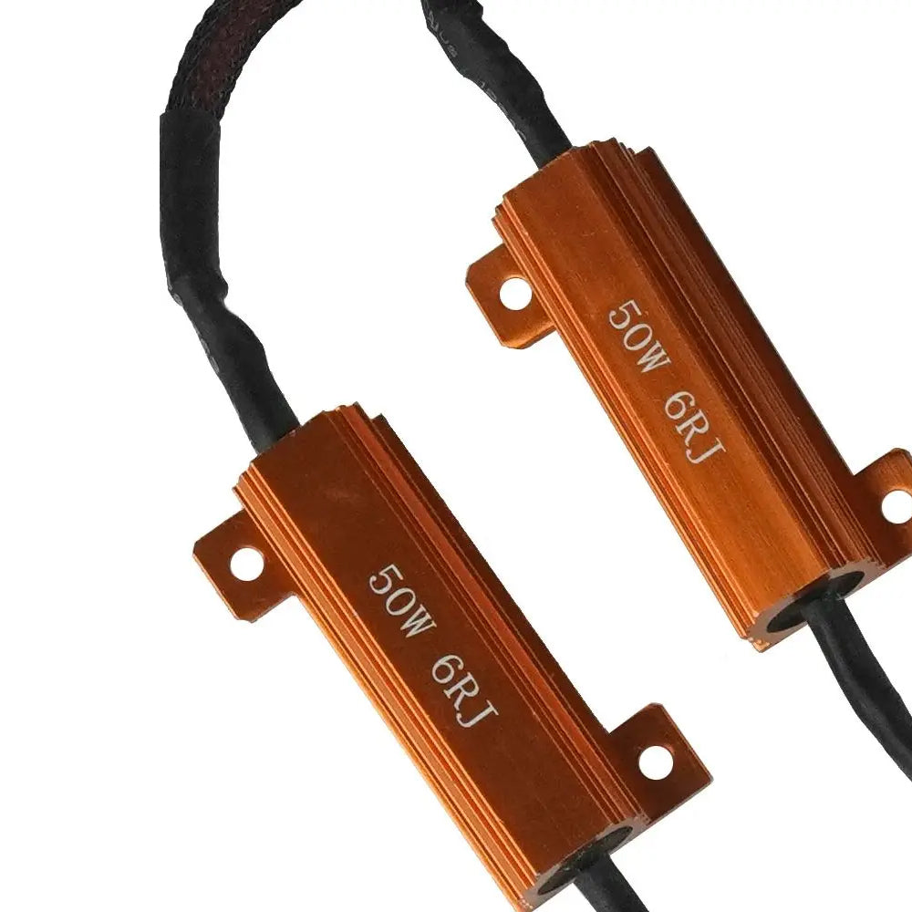 2 x H7 LED Resistor 50W 6 Ohm Canbus Harness Fix Blink Flicker Headlight Error