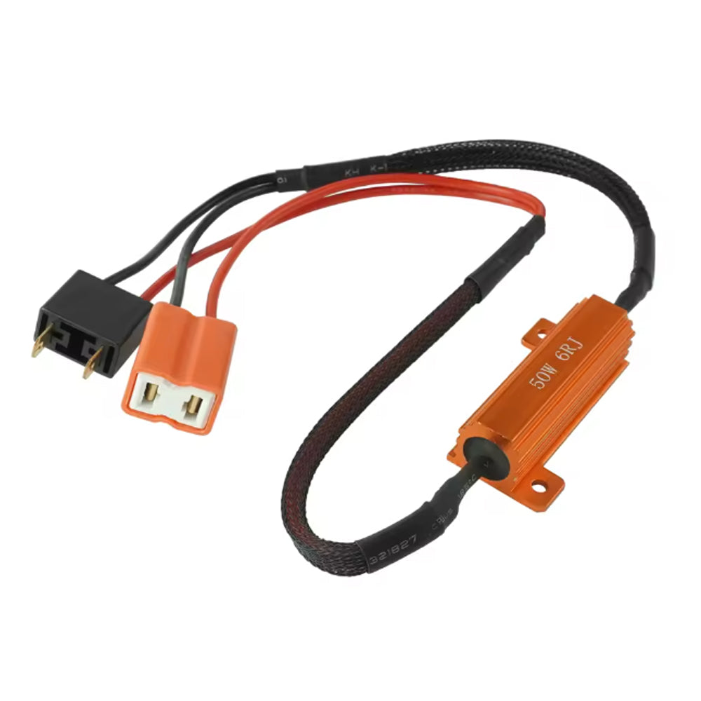 2 x H7 LED Resistor 50W 6 Ohm Canbus Harness Fix Blink Flicker Headlight Error