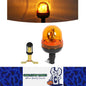 1x Amber Halogen Strobe Light 12V Beacon Lamp Warning Flashing Lamp with Bracket