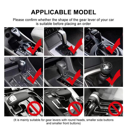 White Hoodie Car Gear Shift Knob Cover Gearshift Handle Gear Lever Cover