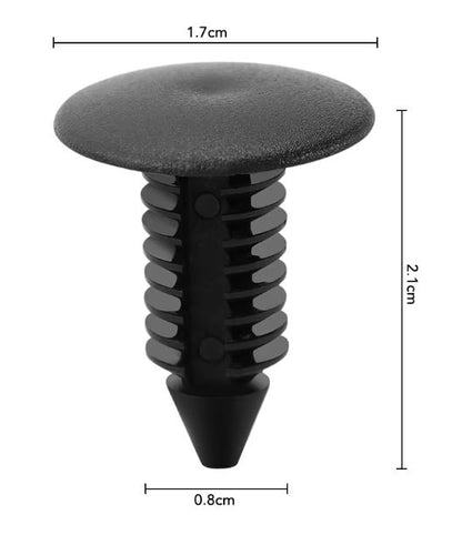 50Pcs Plastic Auto Button Clip Auto Fastener 8mm Hole Car Clips Plastic Rivet