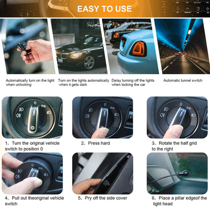 1 x Auto Headlight Sensor Switch Headlight Sensor Module Control for Volkswagen