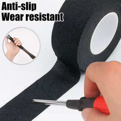 9mm Wide 10M Long Heat Resistant Electrical Harness Tape Black Fabric Cloth tape