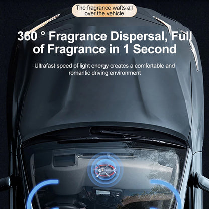 Solar Helicopter Car Air Freshener Rotating Aroma Diffuser Odour Remover