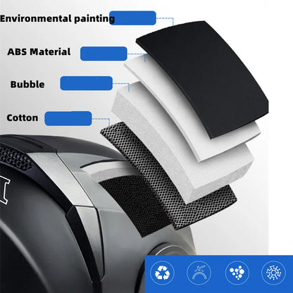 1 x White Size XL Motorcycle Full Face Helmet Men Women Fashion Dual Lens Helmet