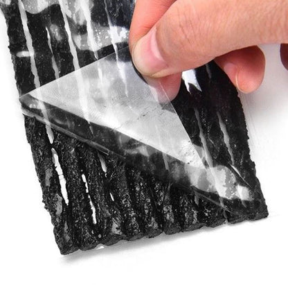 10 x Black 6mm Tyre repair kit strips for plugging tyre puncture hole (10pcs)