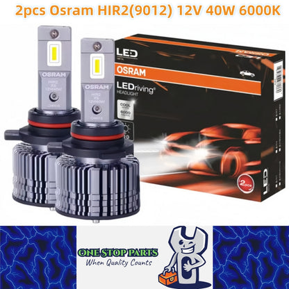 2 x Osram HIR2 9012 LED Globes 12V 6000K 40W Car Headlights LEDriving Bulbs