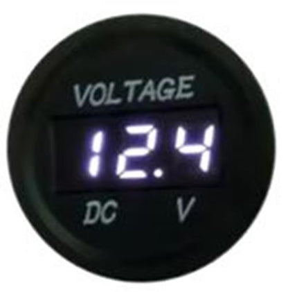 1PC 6-33V WHITE DISPLAY VOLT METER 35MM DIAMETER SINGLE VOLT GAUGE LED DISPLAY