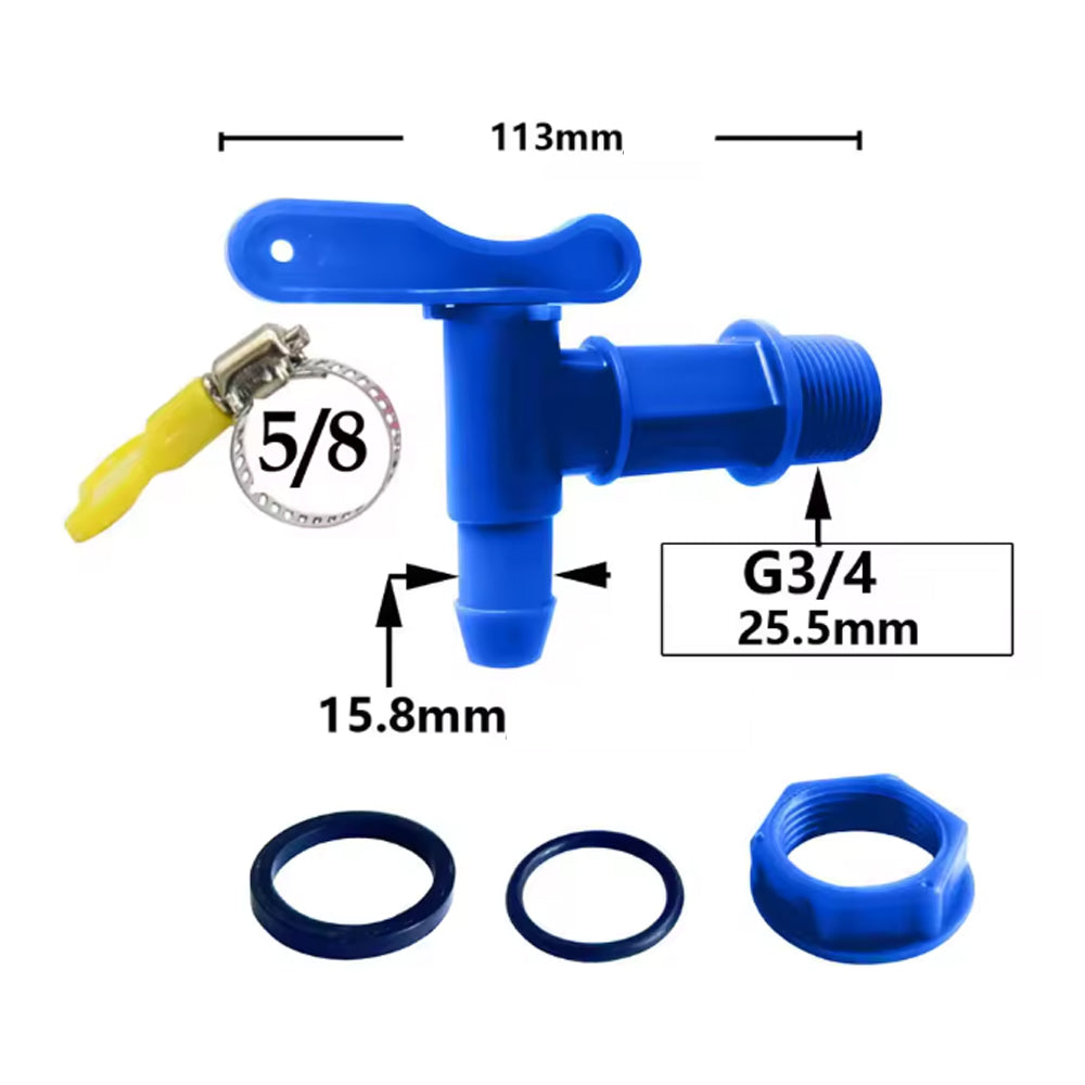 3/4" IBC Drum Tap Faucet NPT Adapter Valve for Water Tank Garden Hose Brew