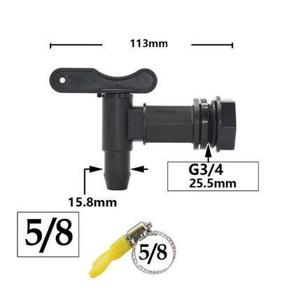 3/4" IBC Drum Tap Faucet NPT Adapter Valve for Water Tank Garden Hose Brew