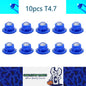 10 x 12v Crystal Blue T4.7 Neo 12mm Base Gel COB offers even spread (10pcs)