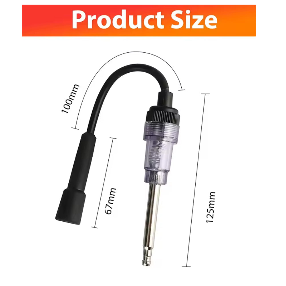 2pcs Inline Spark Plug Tester Ignition and Engine Armature Diagnostic Detector