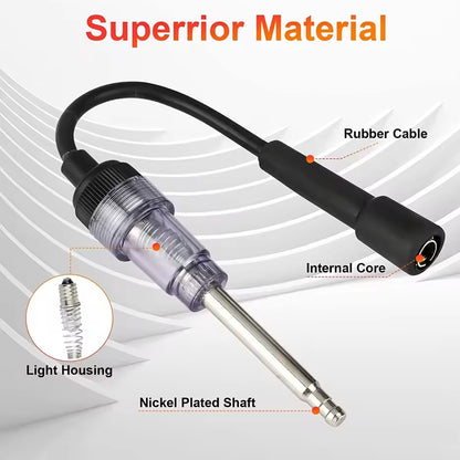 2pcs Inline Spark Plug Tester Ignition and Engine Armature Diagnostic Detector