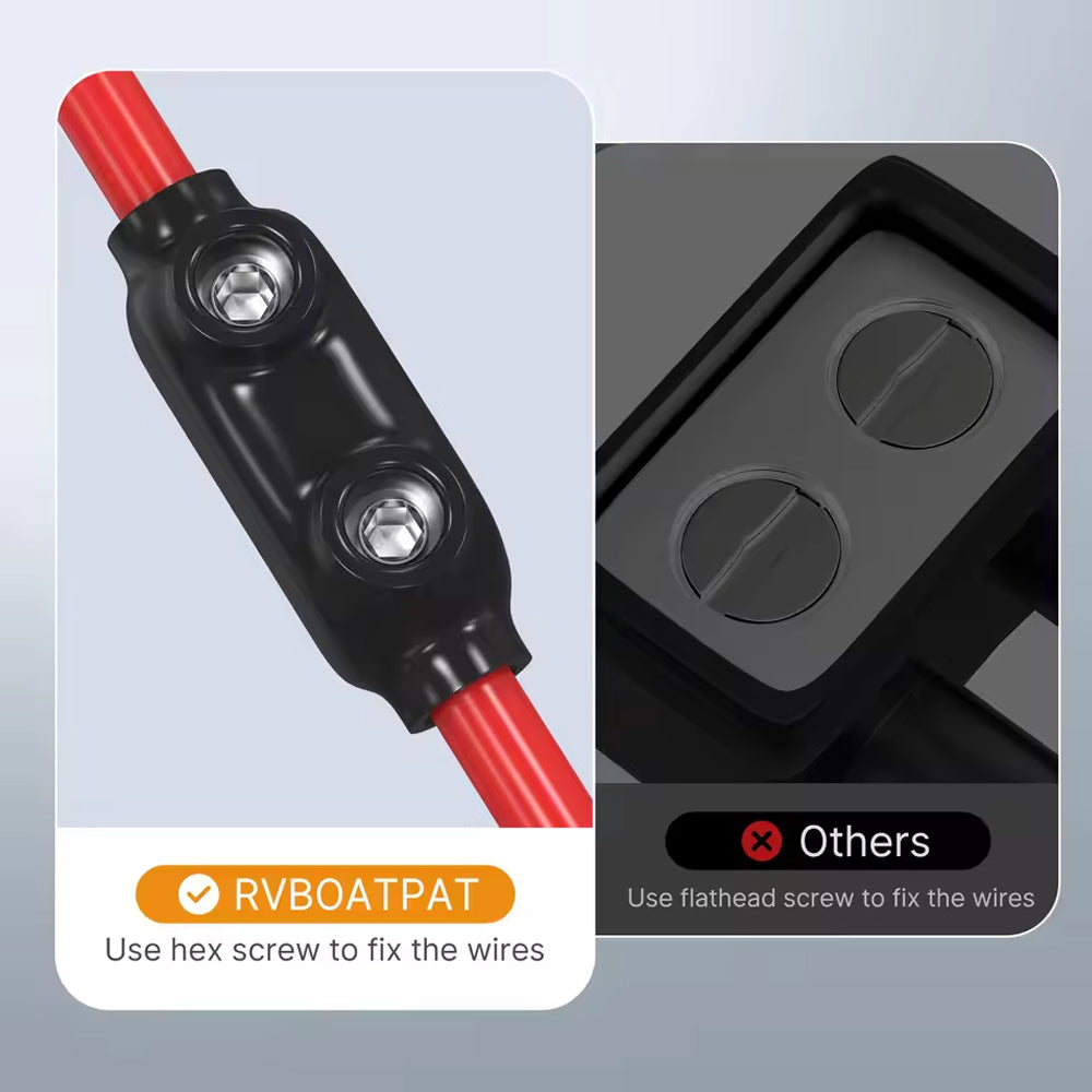 1x Insulated Inline Splice Connector 2/0-6 AWG Wire Connector Aluminum to Copper