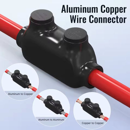 1x Insulated Inline Splice Connector 2/0-6 AWG Wire Connector Aluminum to Copper