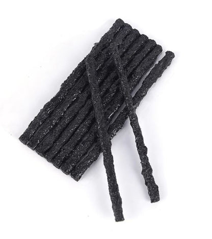 10 x Black 6mm Tyre repair kit strips for plugging tyre puncture hole (10pcs)