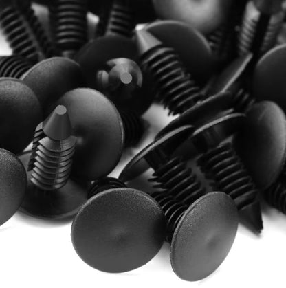 50Pcs Plastic Auto Button Clip Auto Fastener 8mm Hole Car Clips Plastic Rivet