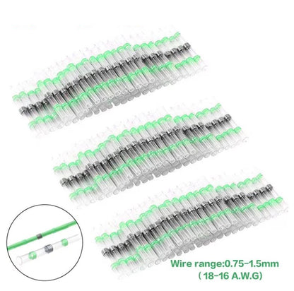 300 x Green Waterproof Heat shrink Wire Connector Solder Insulated Join (300pcs)