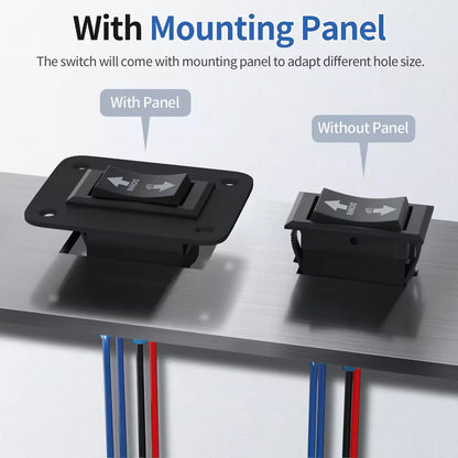 UP Down Momentary Reverse Polarity Switch 12V 30A DPDT Polarity Reversing Switch