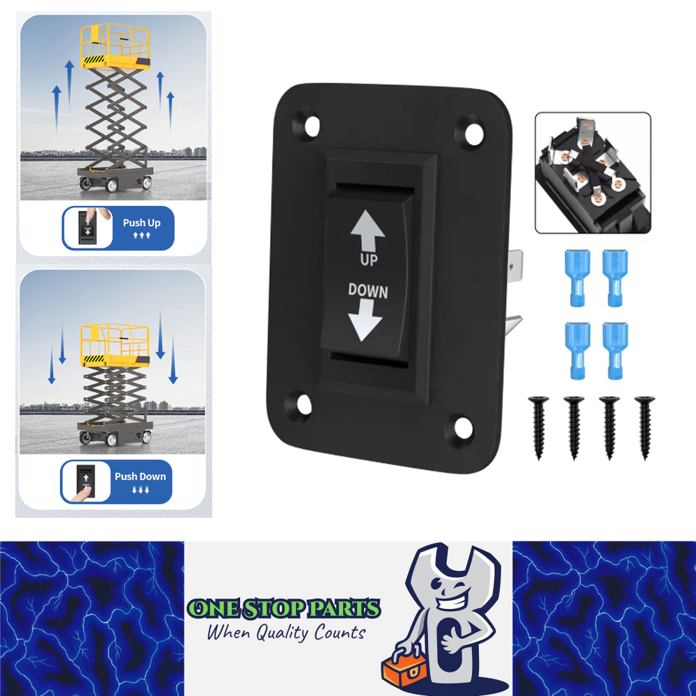 UP Down Momentary Reverse Polarity Switch 12V 30A DPDT Polarity Revers ...