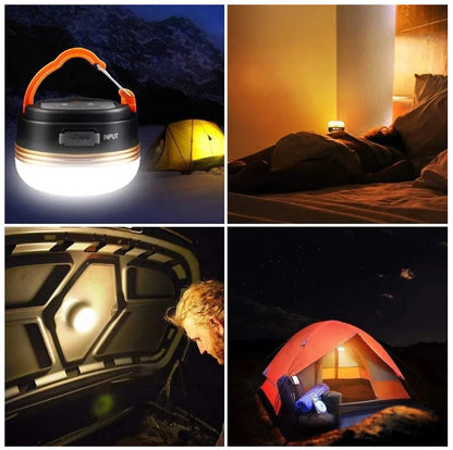 5 x Rechargable 10w LED 1800mah Camp light hang / magnetic USB Charge Light