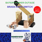 Car Battery Switch Brass Knife Switch 12V-24V Power-off Battery Circuit Breaker