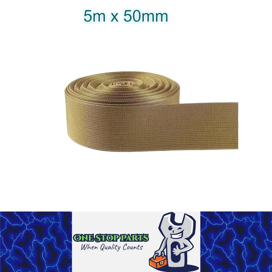 5m x 50mm LightAmyGreen Nylon Webbing Strap Safety Belt Knapsack Bag Leash DIY