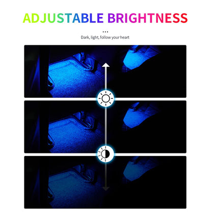 LED Car RGB Ambient Lights Remote Control LED Strip USB Interior Atmosphere Lamp