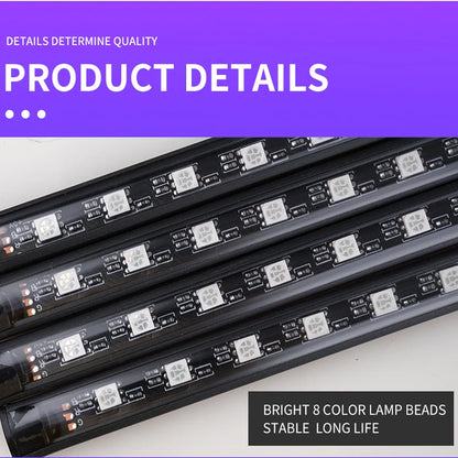 LED RGB Ambient Light Remote Atmosphere Strip Lamp with Cigarette Lighter Plug