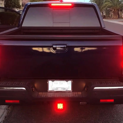 Red LED Car Tail Light Stop Brake Light for Trailer Pickup Hitch (Red Lens)
