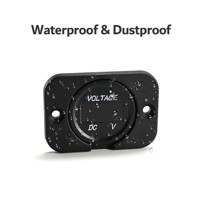 1 x Green LED Digital Voltmeter 12-24V Voltage Gauge Meter Panel Car Boat Marine
