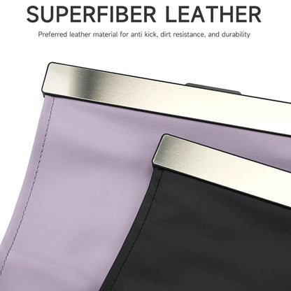 LED Magnetic Car Trash Bag Waterproof PU Leather Seat Hanging Car Garbage Can
