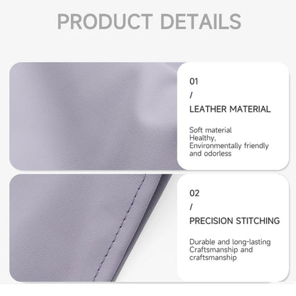 LED Magnetic Car Trash Bag Waterproof PU Leather Seat Hanging Car Garbage Can