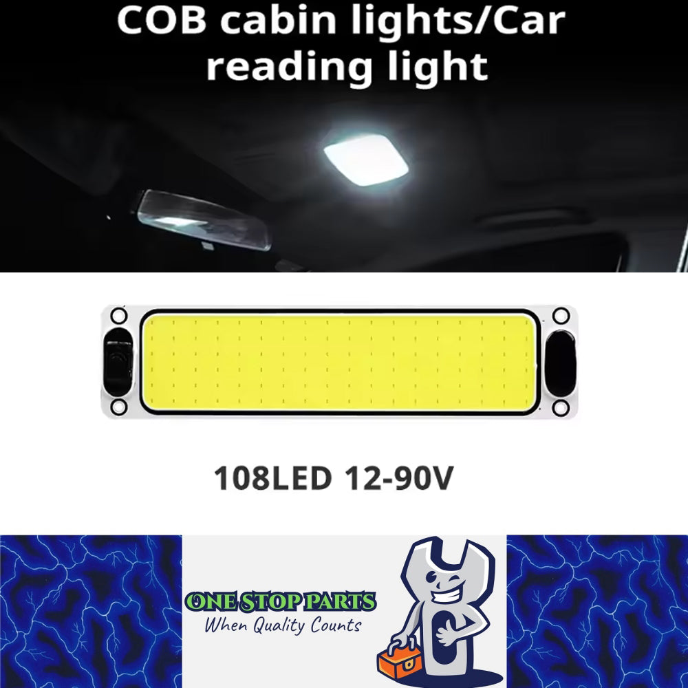 LED Reading Light 24.5x6cm Interior Light Ceiling Lamp for Caravan Car RV Truck